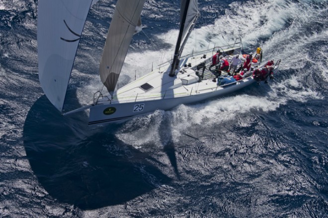 Calm’s crew shattered to miss the overall win © ROLEX-Carlo Borlenghi